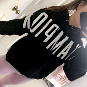 RARE black champion hoodie